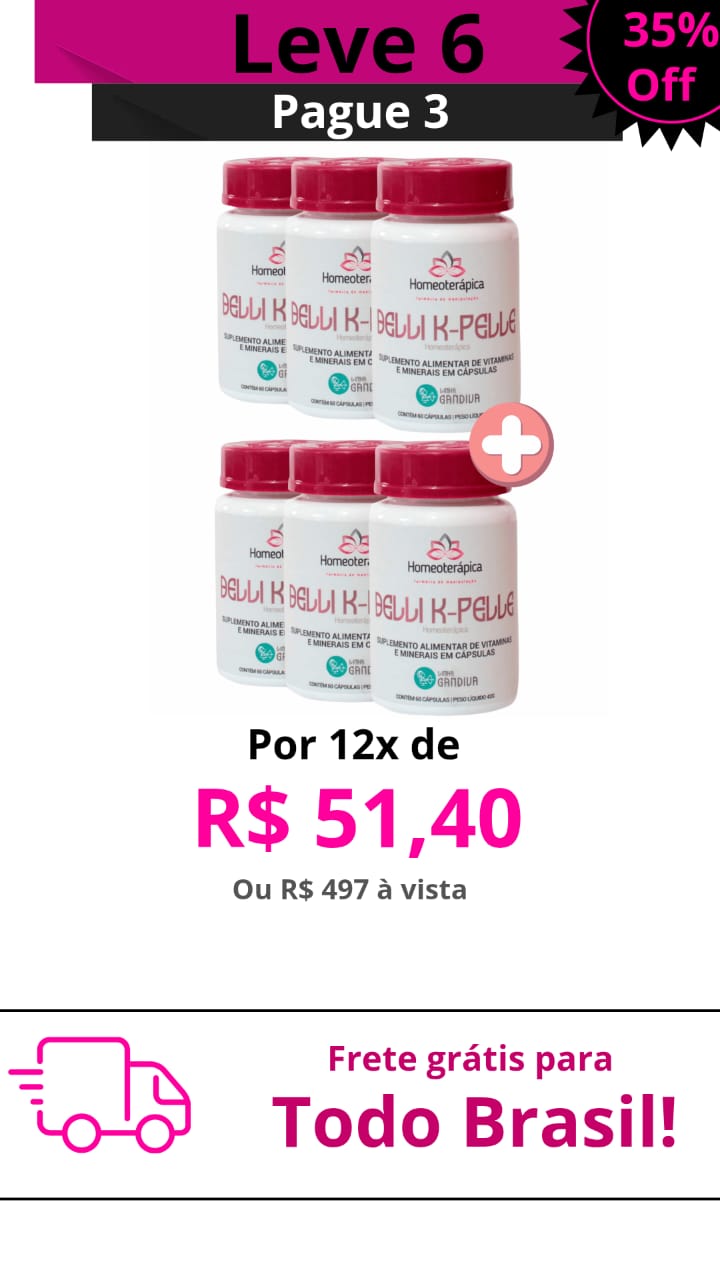 Kit de 5 frascos Belli K Pelle